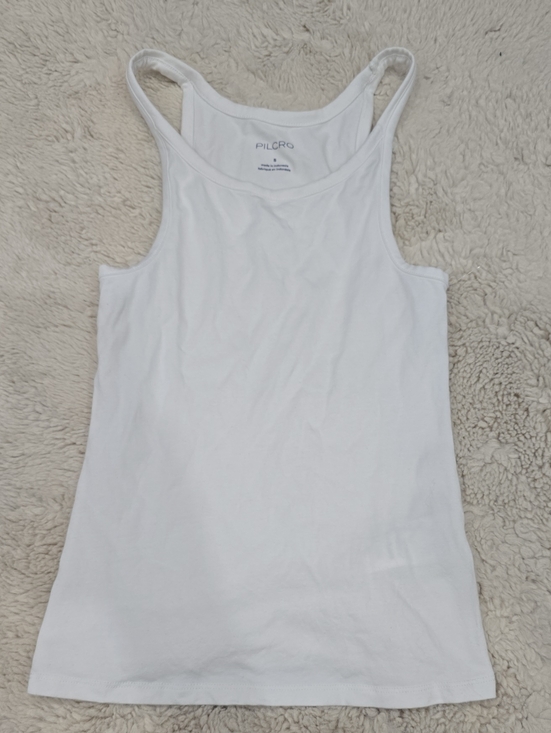 Pilcro Tops - Pilcro White Ribbed Racerback Tank